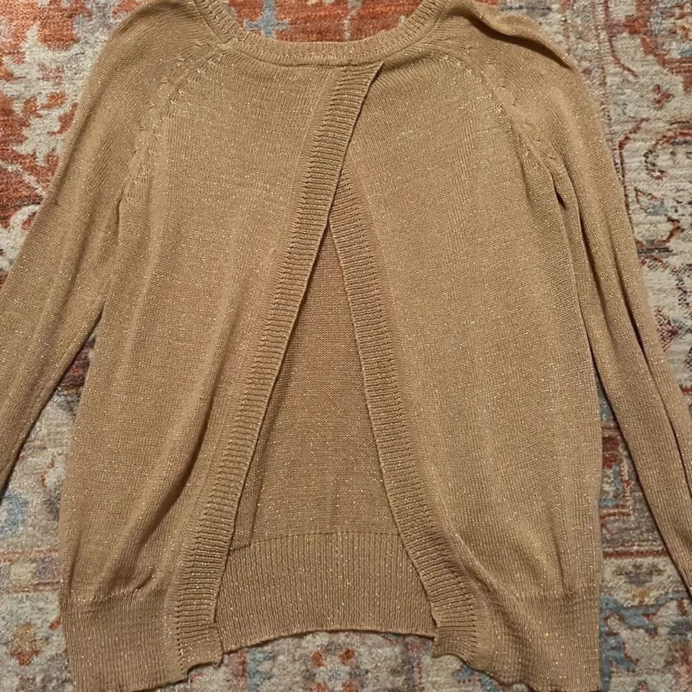 Love by Design Open Back Sparkle Sweater - Picture 5 of 7